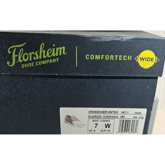 Florshiem  Crossover  Knit  Plain Toe Slip-on  Anti-Odor  Comfort  Shoes Size 7W main image 13
